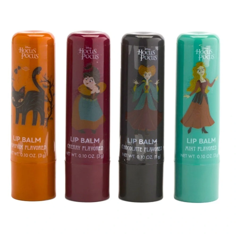 Disney Hocus Pocus Halloween Lip Balms Pack Of 4 New